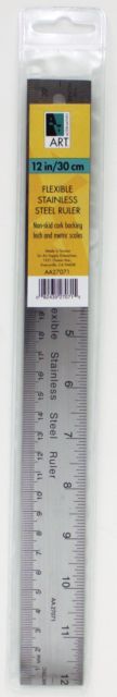 RULER ST STEEL FLEX CORK 12IN