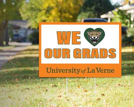 University of La Verne 18'' x 12'' Grad Yard Sign